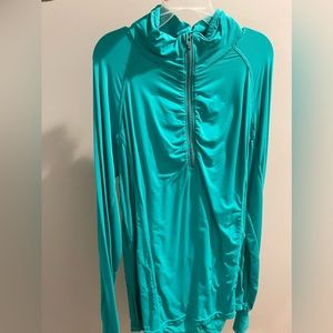 Teal colored athletic jacket (S). Super comfortable